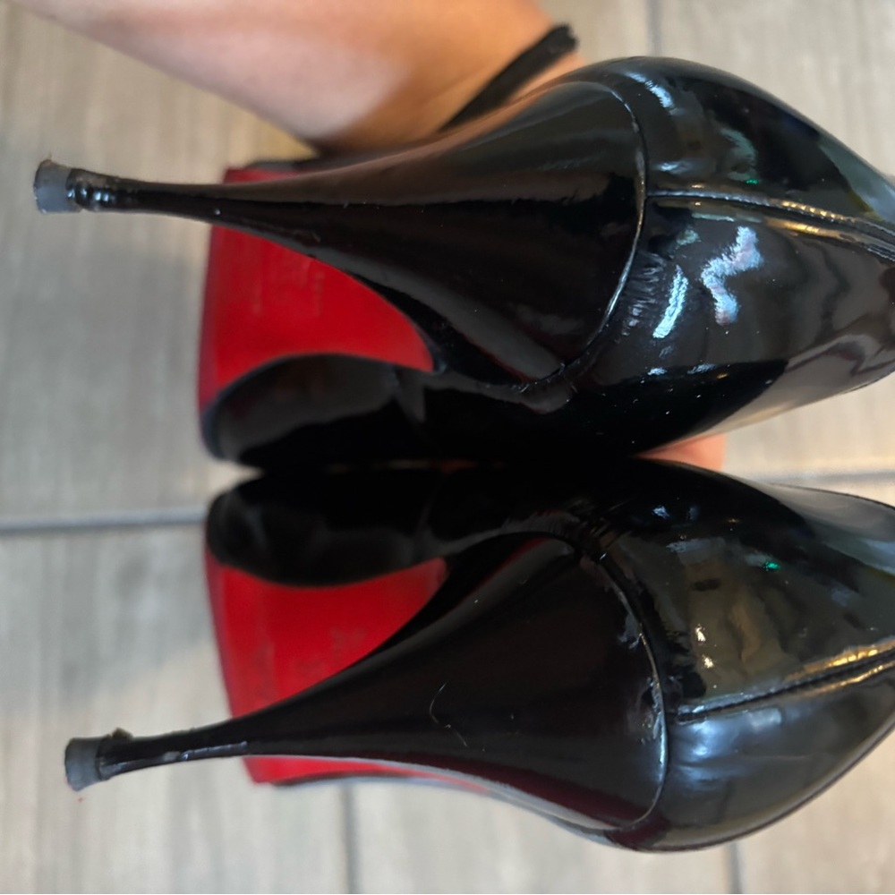 HURRY! Memorial SALE! Christian Louboutin Peep Toe Patent Leather Heel - Picture 12 of 14